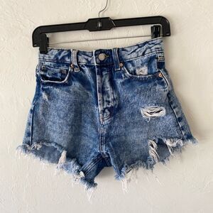 Wild fable distressed jean denim shorts